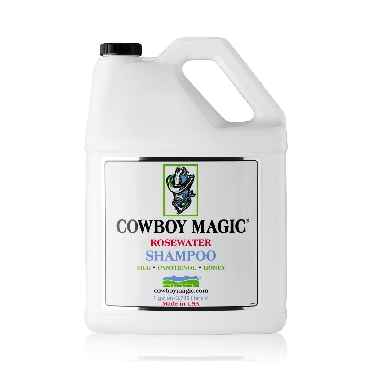 Cowboy Magic Rosewater Shampoo Refill - 1 Gallon (128 fl oz) - Professional Horse & Pet Shampoo Avelisse