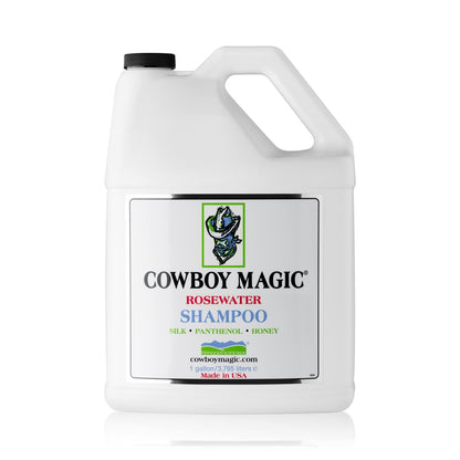 Cowboy Magic Rosewater Shampoo Refill - 1 Gallon (128 fl oz) - Professional Horse & Pet Shampoo Avelisse