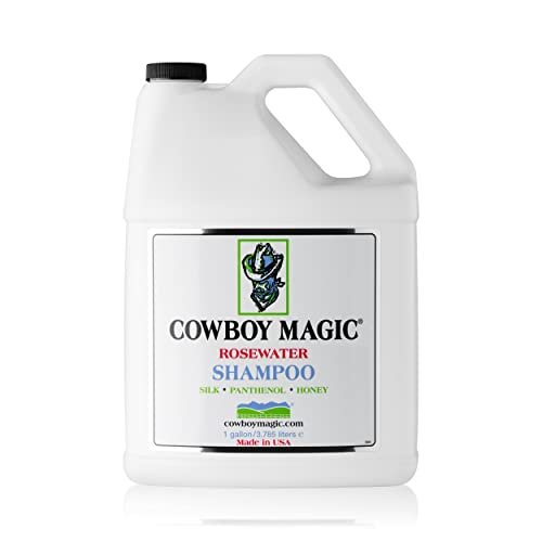 Cowboy Magic Rosewater Shampoo Refill - 1 Gallon (128 fl oz) - Professional Horse & Pet Shampoo Avelisse