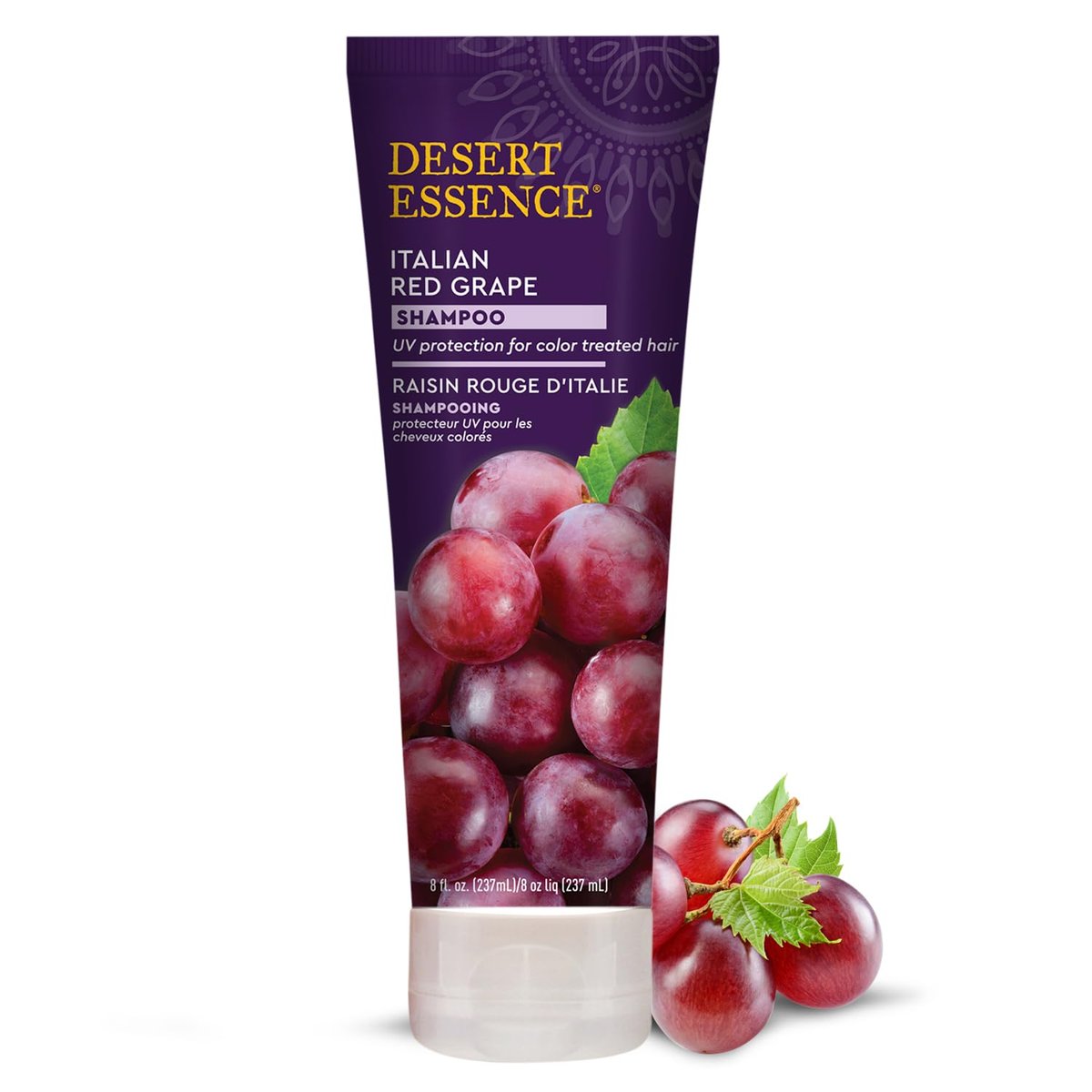 Desert Essence Italian Red Grape Shampoo – Moisturizing & UV Protection for Color Treated Hair (8 fl oz) Avelisse