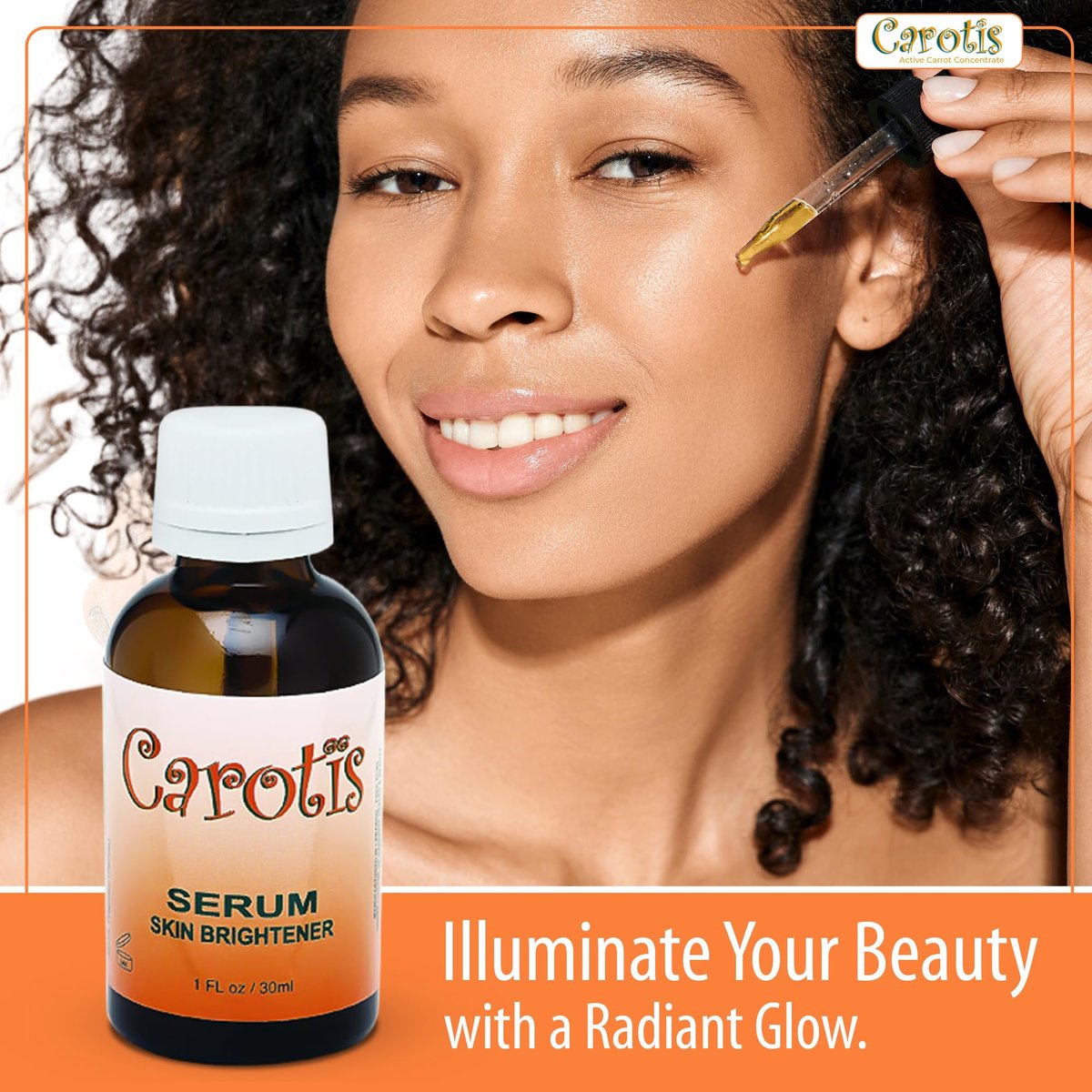 CAROTÏS Brightening Serum 1oz - Fade Brown Spots with Alpha Arbutin Complex & Beta Carotene Avelisse