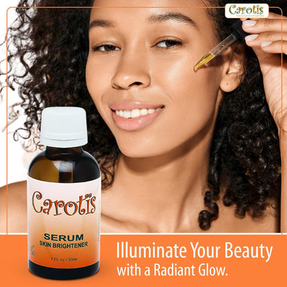 CAROTÏS Brightening Serum 1oz - Fade Brown Spots with Alpha Arbutin Complex & Beta Carotene Avelisse