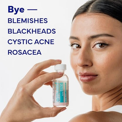 EMUAID Overnight Acne Treatment with Salicylic Acid - Gentle Fast-Acting Solution for Adults & Teens, Clears Stubborn Pimples, Cystic Acne, Blackheads, Rosacea, and Hormonal Breakouts (1 oz) Avelisse