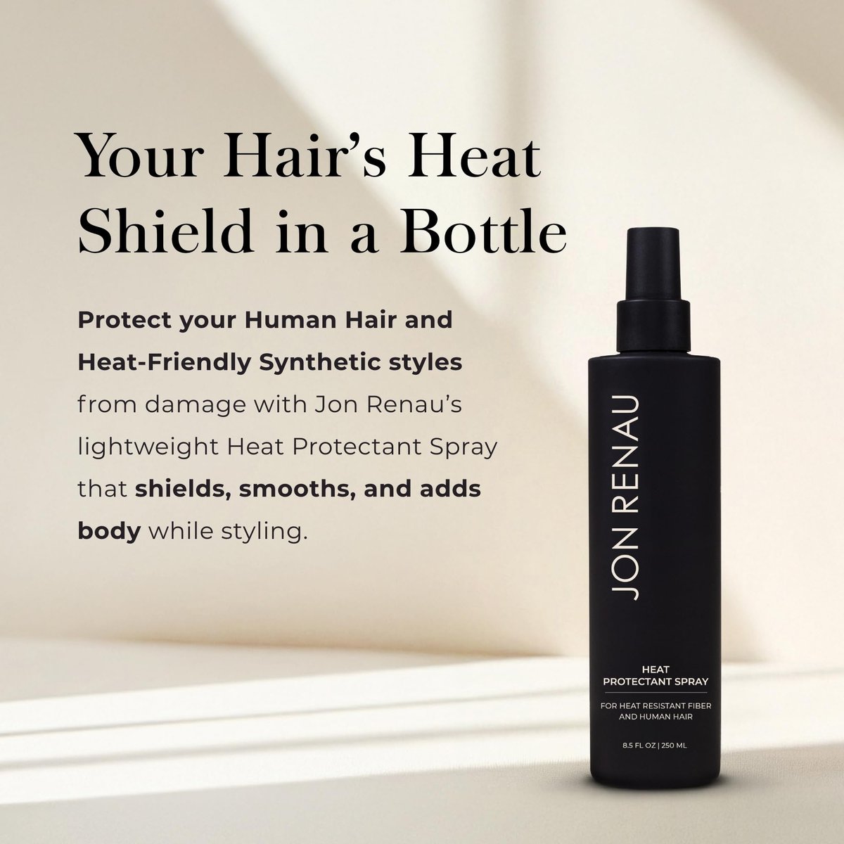 Jon Renau Heat Protectant Spray for Wigs & Extensions – Thermal Styling Support for Human & Synthetic Hair, 8.5 oz Avelisse