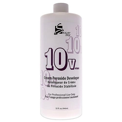 Super Star 10V Cream Peroxide Developer - 32 oz | Professional Hair Developer
