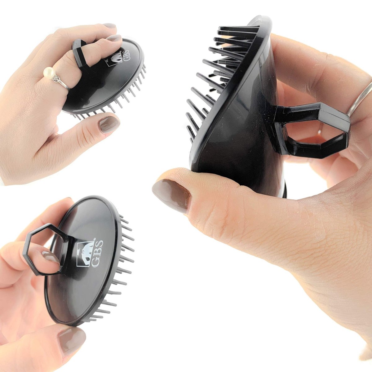 Scalp Massager Shampoo Brush Pack of 2 – Scalp Scrubber for Dandruff Removal, Exfoliating Hair Brush, Wet & Dry for All Hair Types - görsel 12