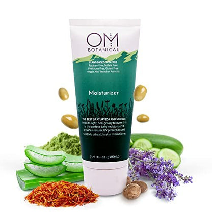 Organic Plant-Based Moisturizer – Ayurvedic, Vegan, pH-Balanced Face & Body Lotion for Deep Hydration & Radiant Skin (4 oz) Avelisse