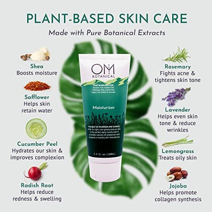 Organic Plant-Based Moisturizer – Ayurvedic, Vegan, pH-Balanced Face & Body Lotion for Deep Hydration & Radiant Skin (4 oz) Avelisse