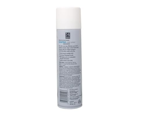 Salon Grafix Super Hold Shaping Hair Spray – Flexible & Brushable Unscented Hairspray for Women and Men – Professional Quality – 10 oz (Pack of 6) Avelisse