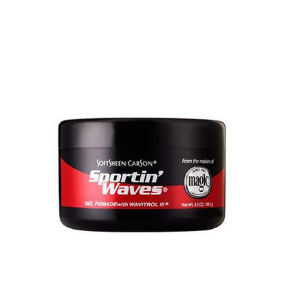 SoftSheen Sportin Waves Gel Pomade – Standard Dist, 3.5 oz Avelisse