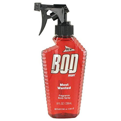 BOD Man Most Wanted Fragrance Body Spray for Men, 8 fl oz