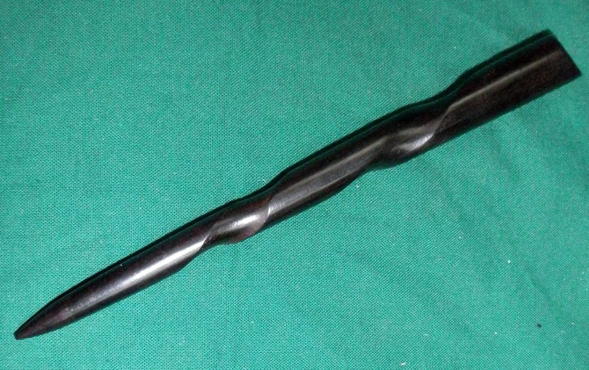 JWL Ebony Wood 6-Inch Conical Spiral Hair Stick - Natural Hair Pin Pick for Black Hair - görsel 7