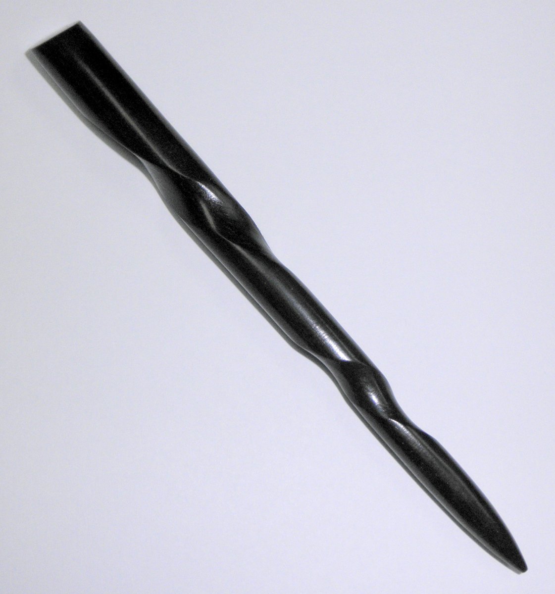 JWL Ebony Wood 6-Inch Conical Spiral Hair Stick - Natural Hair Pin Pick for Black Hair - görsel 5