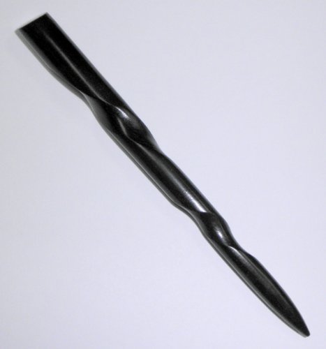 JWL Ebony Wood 6-Inch Conical Spiral Hair Stick - Natural Hair Pin Pick for Black Hair - görsel 6