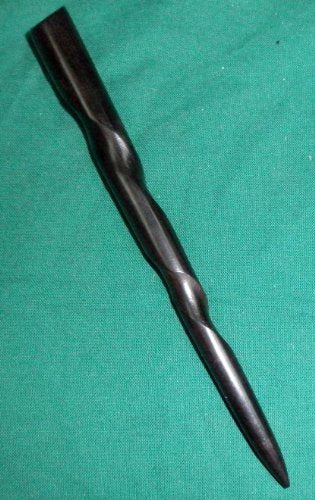 JWL Ebony Wood 6-Inch Conical Spiral Hair Stick - Natural Hair Pin Pick for Black Hair