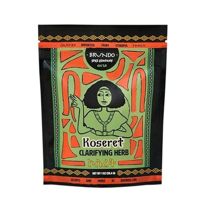 Brundo Market Koseret - Ethiopian Butter Clarifying Herb, Non-GMO & Organic, 2 oz
