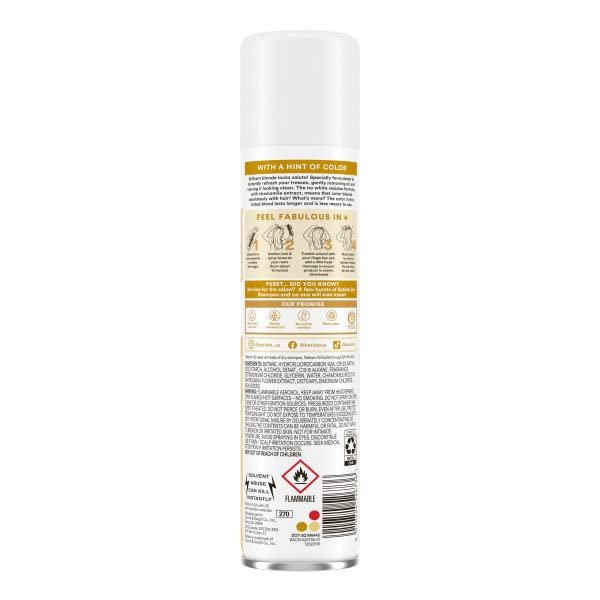 Batiste Dry Shampoo for Blonde Hair, 3.81 Fl Oz (Pack of 2) Avelisse