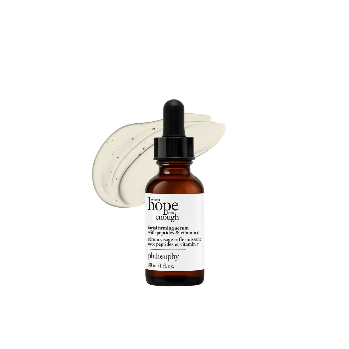 philosophy when hope is not enough facial firming serum - with vitamins C, E & hyaluronic acid - revitalizes dull complexion while reducing the look of fine lines and wrinkles - 1 fl oz Avelisse