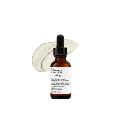 philosophy when hope is not enough facial firming serum - with vitamins C, E & hyaluronic acid - revitalizes dull complexion while reducing the look of fine lines and wrinkles - 1 fl oz Avelisse