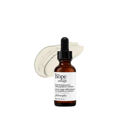 philosophy when hope is not enough facial firming serum - with vitamins C, E & hyaluronic acid - revitalizes dull complexion while reducing the look of fine lines and wrinkles - 1 fl oz Avelisse