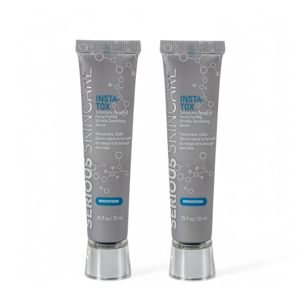 Serious Skincare INSTA-TOX Instant Wrinkle Smoothing Serum - Facial Filler for Lines, Pores & Deep Wrinkles - Temporary Skin Tightener & Face Firming - .75 Fl Oz (2-Pack) Avelisse
