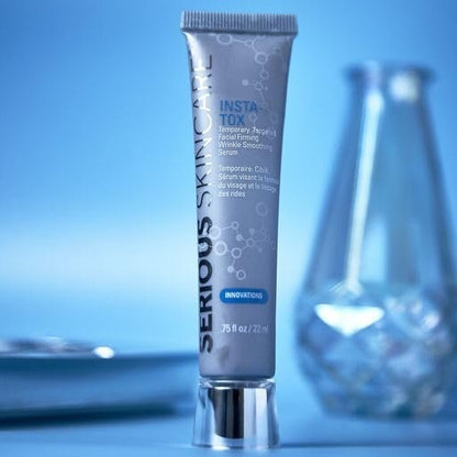 Serious Skincare INSTA-TOX Instant Wrinkle Smoothing Serum - Facial Filler for Lines, Pores & Deep Wrinkles - Temporary Skin Tightener & Face Firming - .75 Fl Oz (2-Pack) Avelisse