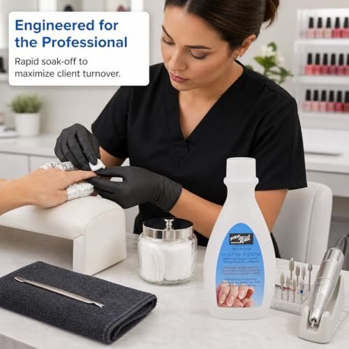 PRONAIL Nail Enhancement Remover - Maximum Strength Solvent for Rapid Soak-Off, 4 oz - görsel 7