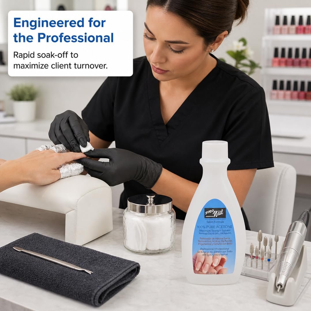 PRONAIL Nail Enhancement Remover - Maximum Strength Solvent for Rapid Soak-Off, 4 oz - görsel 8