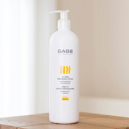 Babe Laboratorios 10% Urea Repairing Lotion – 500ml Intensive Hydration for Dry, Rough Skin