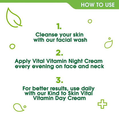 Simple Kind to Skin Vital Vitamin Night Cream - 50ml | Hydrating & Revitalizing