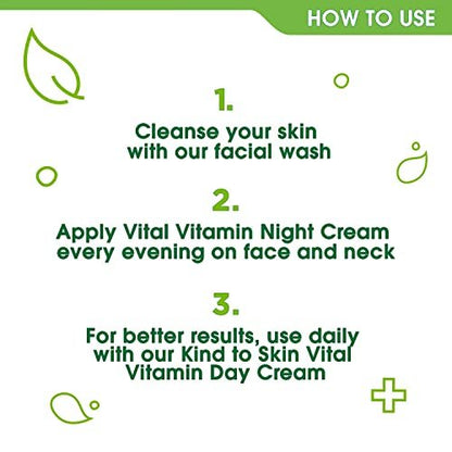 Simple Kind to Skin Vital Vitamin Night Cream - 50ml | Hydrating & Revitalizing