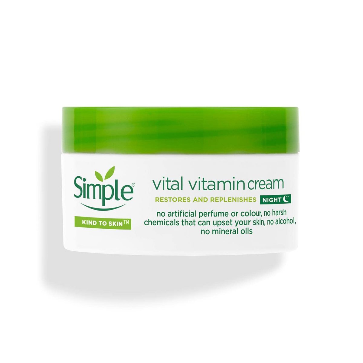 Simple Kind to Skin Vital Vitamin Night Cream - 50ml | Hydrating & Revitalizing - görsel 1