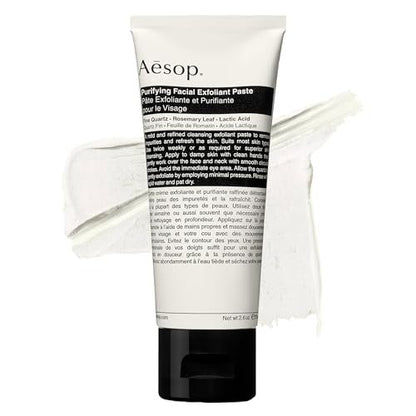Aesop Purifying Facial Exfoliant Paste | Cream-Based Cleanser with Fine Quartz, Rosemary Leaf & Lactic Acid | 75mL Avelisse