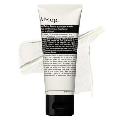 Aesop Purifying Facial Exfoliant Paste | Cream-Based Cleanser with Fine Quartz, Rosemary Leaf & Lactic Acid | 75mL Avelisse