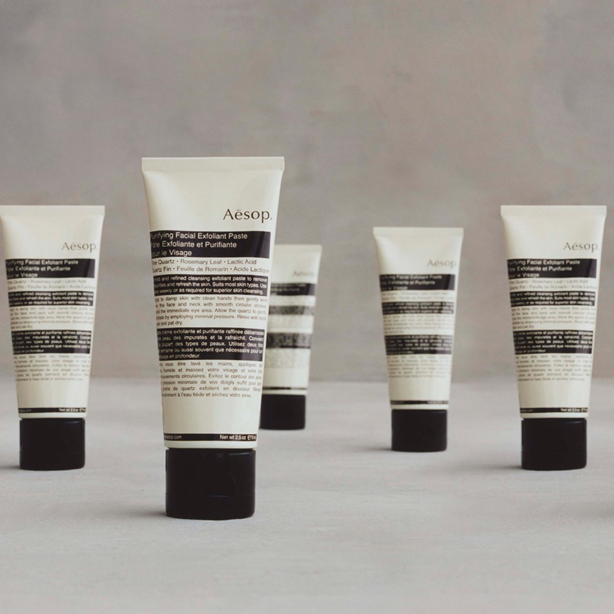 Aesop Purifying Facial Exfoliant Paste | Cream-Based Cleanser with Fine Quartz, Rosemary Leaf & Lactic Acid | 75mL Avelisse