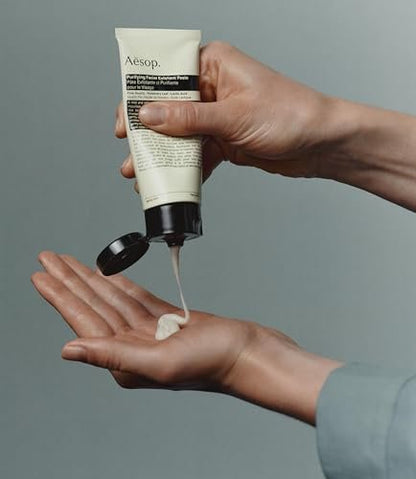 Aesop Purifying Facial Exfoliant Paste | Cream-Based Cleanser with Fine Quartz, Rosemary Leaf & Lactic Acid | 75mL Avelisse