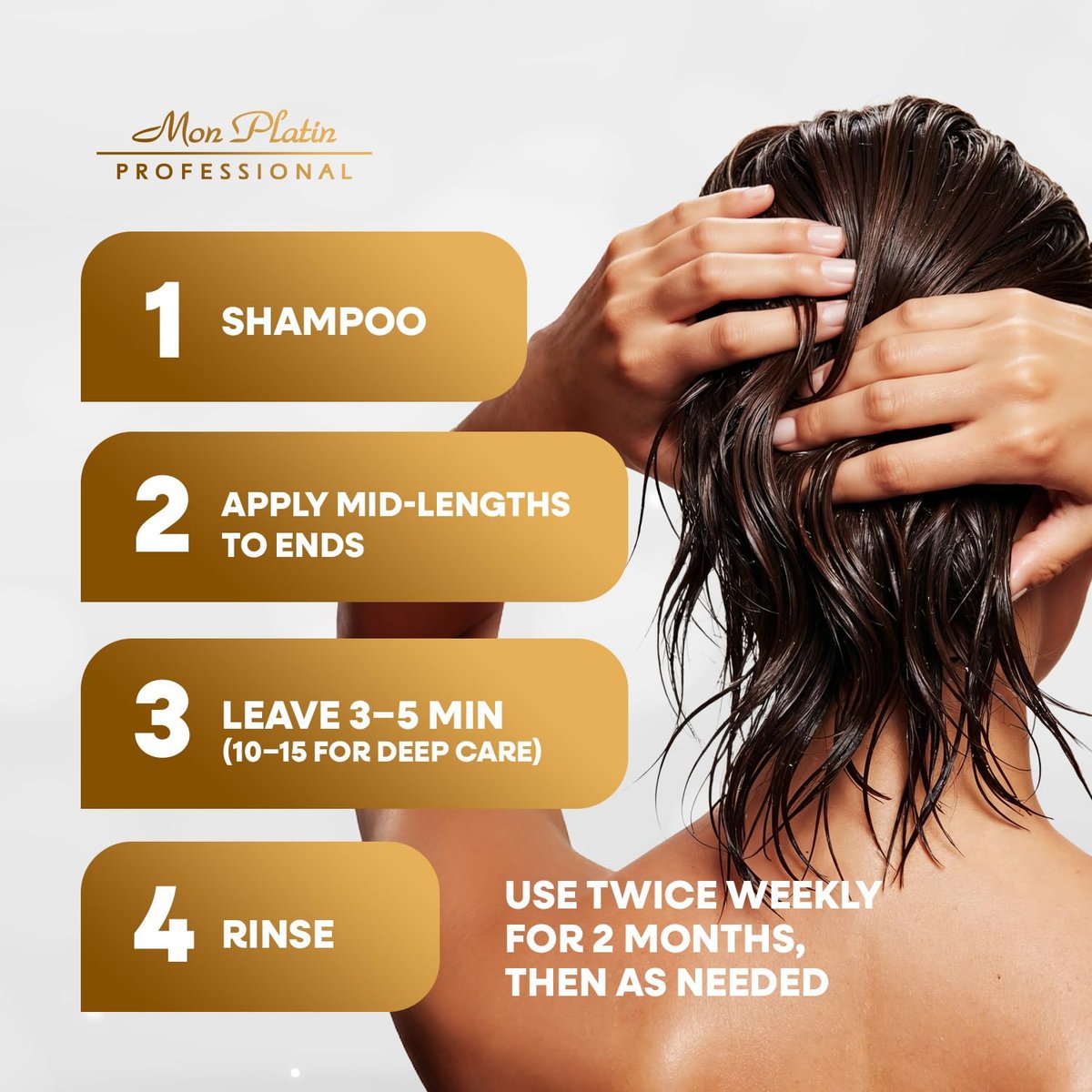 Mon Platin Honey & Olive Oil Hair Mask 500g – Deep Conditioner with Dead Sea Minerals, Royal Jelly & Propolis for Dry, Damaged, Colored, Permed or Split-End Hair - görsel 7