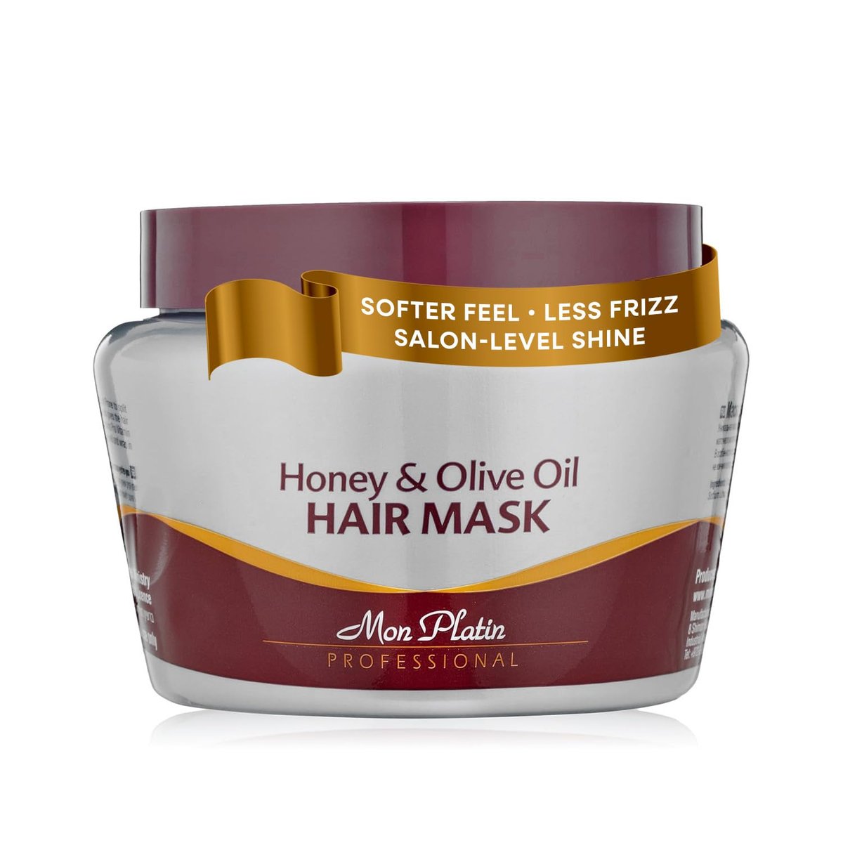 Mon Platin Honey & Olive Oil Hair Mask 500g – Deep Conditioner with Dead Sea Minerals, Royal Jelly & Propolis for Dry, Damaged, Colored, Permed or Split-End Hair - görsel 1