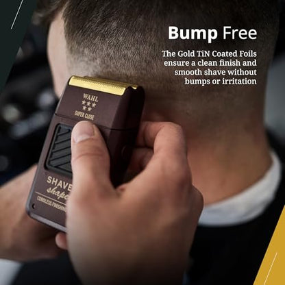 Wahl Professional 5 Star Series Shaver Shaper Replacement Foil – Super Close Shaving, Hypo-Allergenic Gold Avelisse