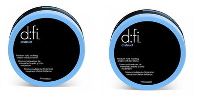 D:fi Hair Distruct Medium Hold Molding Creme – 2 Pack (2.65 oz Each) Avelisse