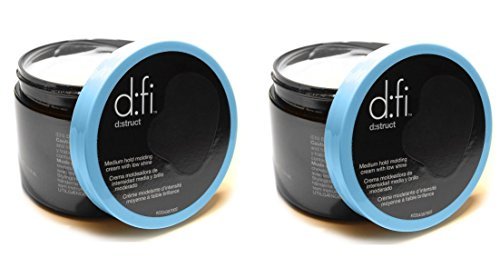 D:fi Hair Distruct Medium Hold Molding Creme – 2 Pack (2.65 oz Each) Avelisse