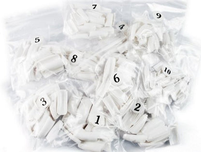 CJESLNA 500pcs French Acrylic False Artificial Nail Art Tips - Full Cover Nail Tips for Manicure
