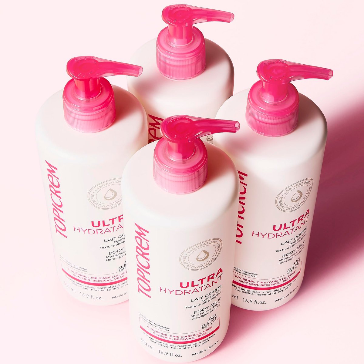 Topicrem Ultra-Moisturising Body Milk – 500 ml, Intense Hydration with Hyaluronic Acid Avelisse