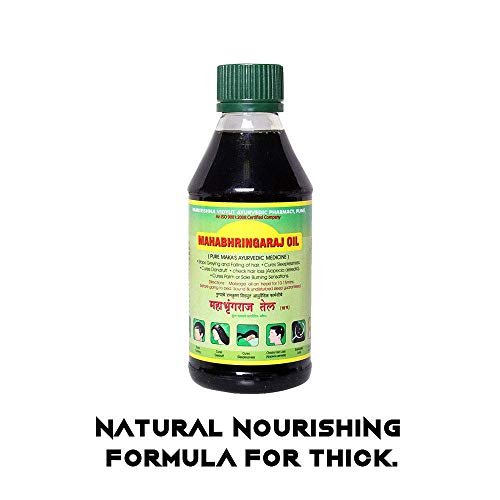 Mahabhringraj Ramakrishna Pharma Scalp Massaging Oil – Ayurvedic Hair Treatment Oil for Dry Scalp & Hair Growth, 200 ml - görsel 4