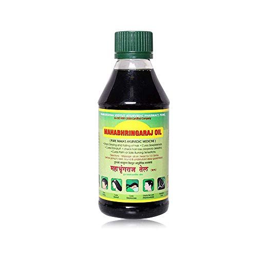 Mahabhringraj Ramakrishna Pharma Scalp Massaging Oil – Ayurvedic Hair Treatment Oil for Dry Scalp & Hair Growth, 200 ml - görsel 2