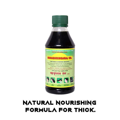 Mahabhringraj Ramakrishna Pharma Scalp Massaging Oil – Ayurvedic Hair Treatment Oil for Dry Scalp & Hair Growth, 200 ml
