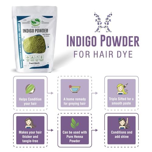 200g Indigo Powder for Hair Dye & Color – The Henna Guys - görsel 11