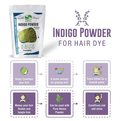 200g Indigo Powder for Hair Dye & Color – The Henna Guys