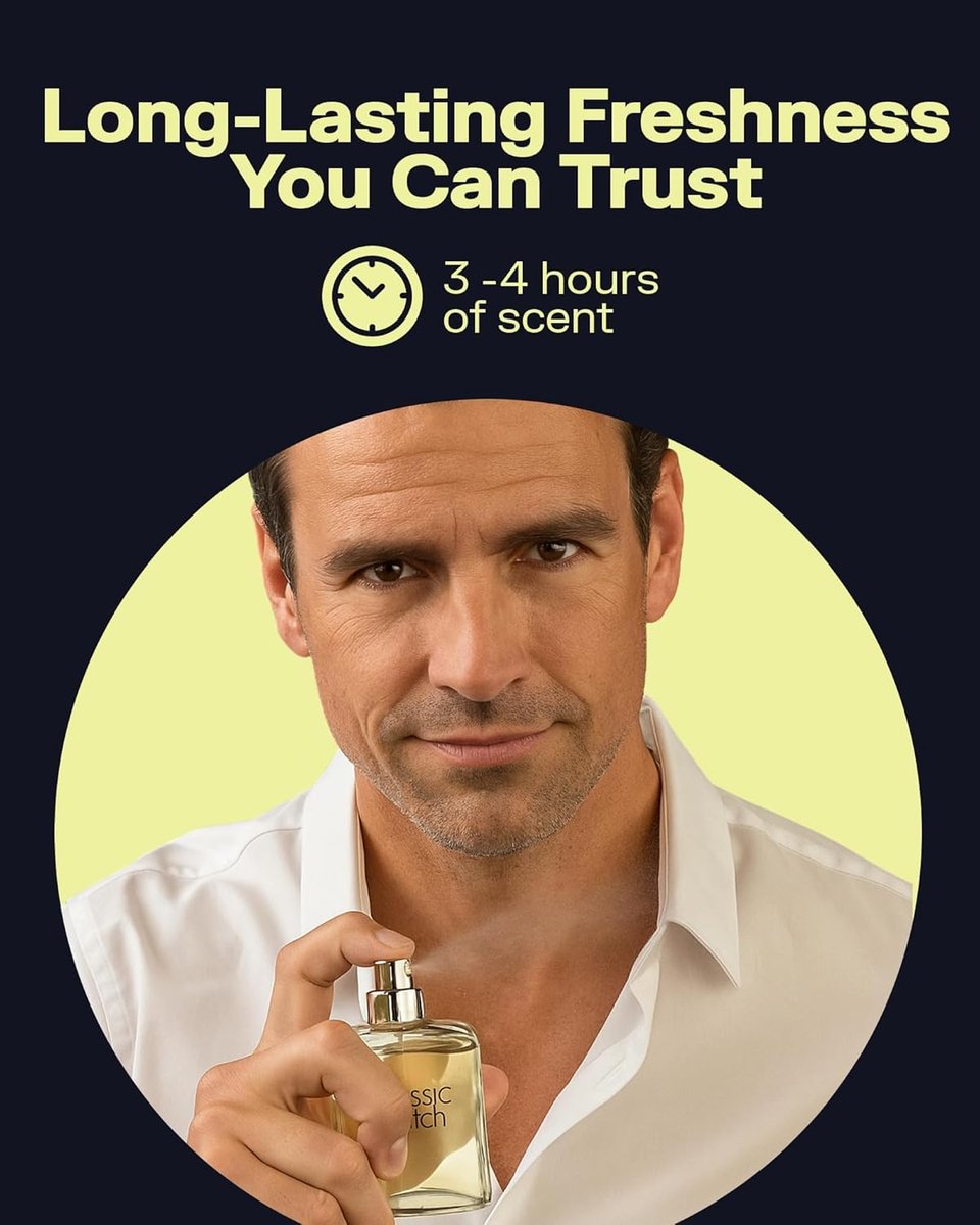 PB ParfumsBelcam Classic Match CM Eau De Toilette Spray for Men - Fresh, Woody, Floral, Long-Lasting Cologne, 2.5 Fl Oz Avelisse