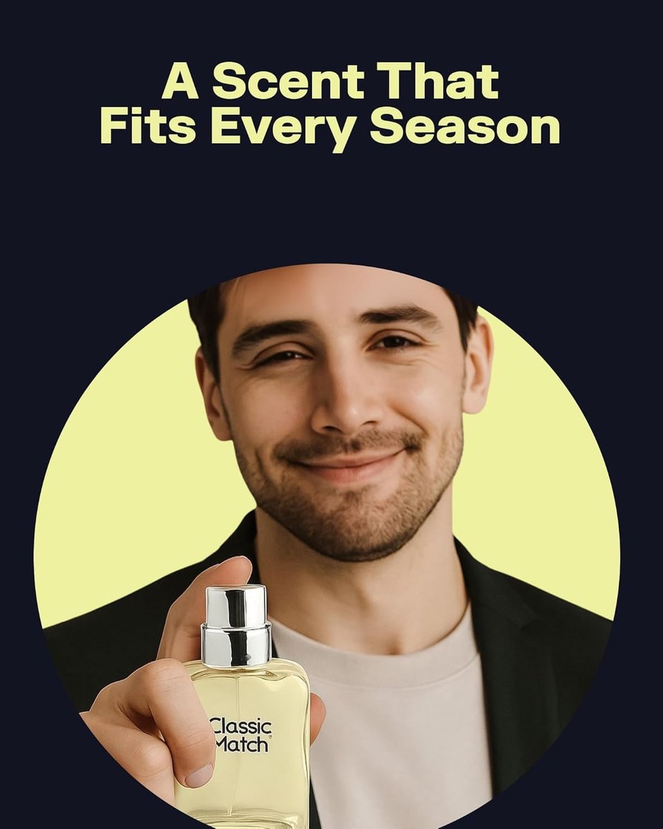 PB ParfumsBelcam Classic Match CM Eau De Toilette Spray for Men - Fresh, Woody, Floral, Long-Lasting Cologne, 2.5 Fl Oz Avelisse